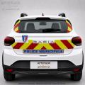 Kit S&eacute;rigraphie Police Municipale  avec balisage Jaune/Rouge