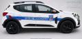 Kit S&eacute;rigraphie Police Municipale avec balisage Jaune/Bleu