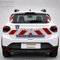 Kit S&eacute;rigraphie Police Municipale  avec balisage Blanc/Rouge