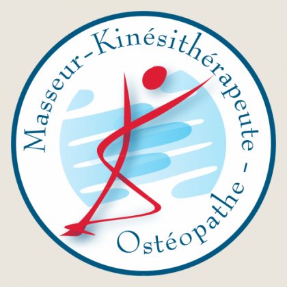 Autocollants insigne Masseur-Kin&eacute;sith&eacute;rapeute Ost&eacute;opathe