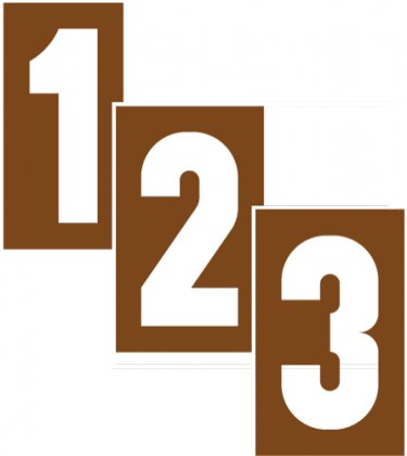 Pochoirs en fibre de bois 6mm ou contreplaqu&eacute; 8mm